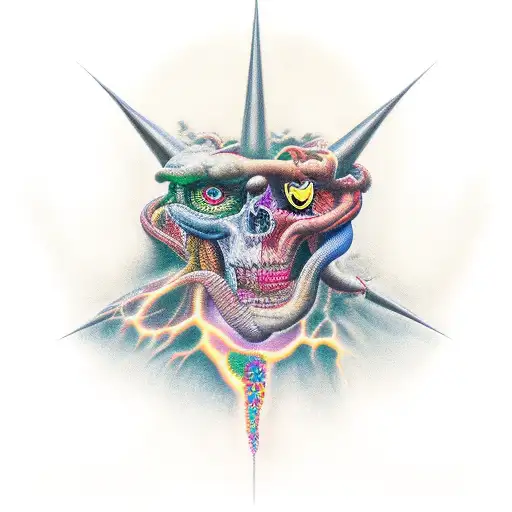 sin of pride tattoo design idea