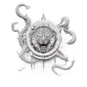 sin of pride tattoo design idea