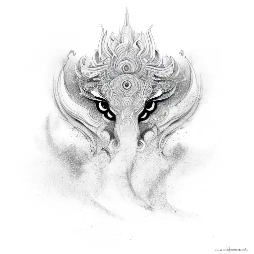 aum tattoo design idea