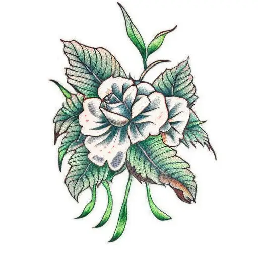 Traditional Cotton Plant Tattoo Idea  BlackInk AI