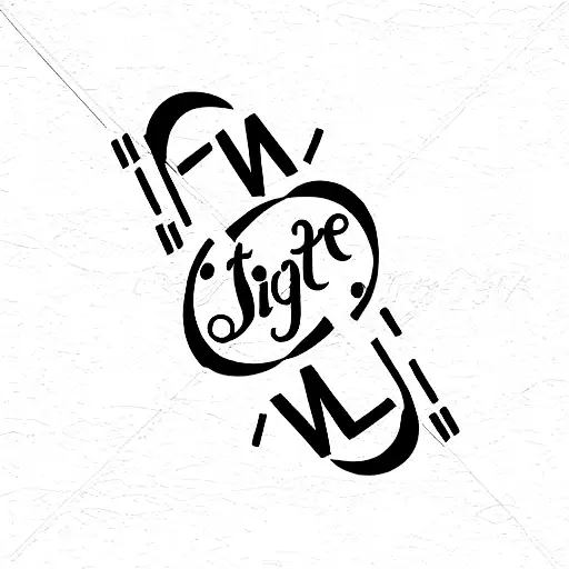 Right Person Wrong Time Typographic tattoo design idea