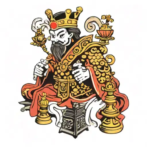 king chess piece tattoo design idea