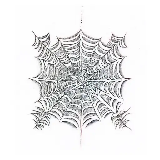 Spider Web tattoo design idea