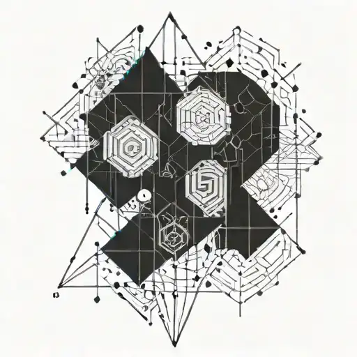 mathematical and software developer coding tattoo design idea