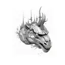 gebrochenes herz  tattoo design idea