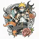 Naruto characters tattoo design idea
