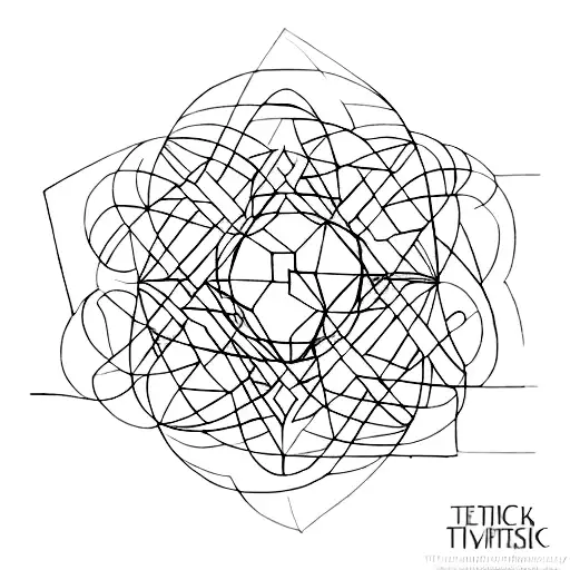 A geometric design inspired by the techniques of DBT (Dialectical Behavior Therapy) tattoo design idea