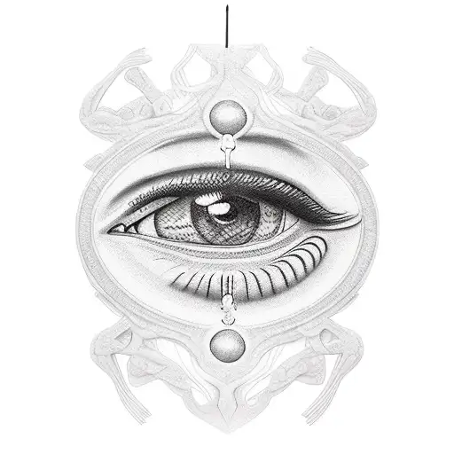 Egyptian eye tattoo design idea