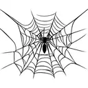 Spider-Man's mask with a subtle spiderweb pattern in a minimalist style tattoo design idea