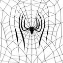 Spider-Man's mask with a subtle spiderweb pattern in a minimalist style tattoo design idea