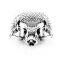 hedgehog tattoo design idea