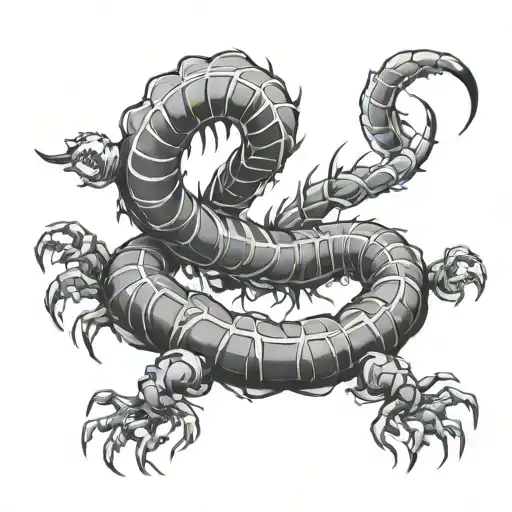 tokyo ghoul centipede  tattoo design idea