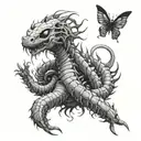 tokyo ghoul centipede  tattoo design idea