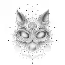 upper moon one tattoo design idea