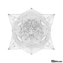 japanese with fractal geometry forearm sleeve tattoo design idea