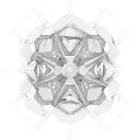 japanese with fractal geometry tattoo design idea