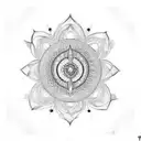  trident with rudrashka beads and maha mritunjay mantra  tattoo design idea