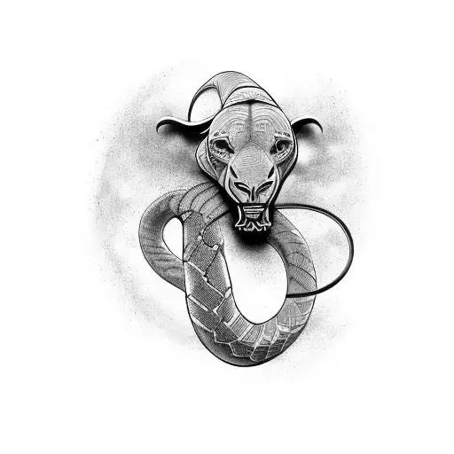 Kobe Bryant inspired black mamba snake tattoo design idea