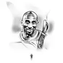Kobe Bryant inspired black mamba  tattoo design idea