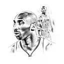 Kobe Bryant inspired black mamba  tattoo design idea