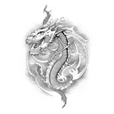 Dragon and Tiger  tattoo design idea