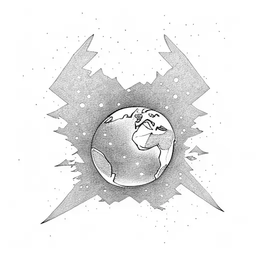 earth water fire air space tattoo design idea