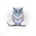 mandala owl tattoo design idea