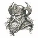 good Odin. vig visor. tattoo design idea