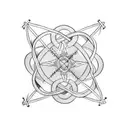 witch knots ropes tattoo design idea