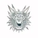 crest of courage digimon wire circuitry  tattoo design idea