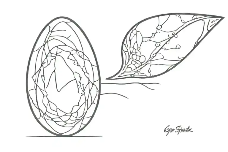 egg berserk tattoo design idea