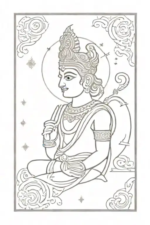 bhagavad gita tattoo design idea