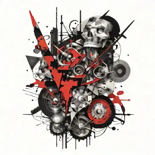 Hypocritical personality tattoo design idea