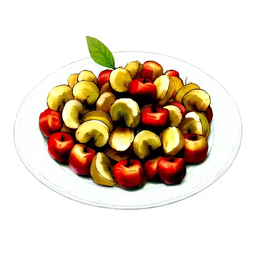 apples and bananas weed  tattoo design idea