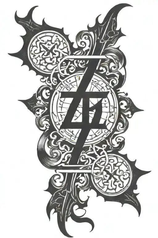 Ezekiel 25 17 written tattoo design idea