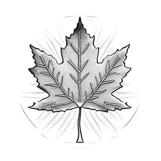 Maple Leaf tattoo design idea