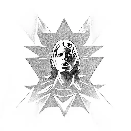 Jim morrison, lou Reed, David Bowie totem pole tattoo design idea