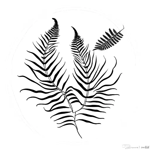 Fern Tree tattoo design idea