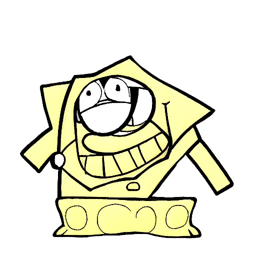 spongebob tattoo design idea