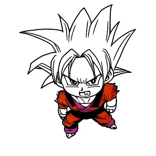goku ultra instinct tattoo design idea