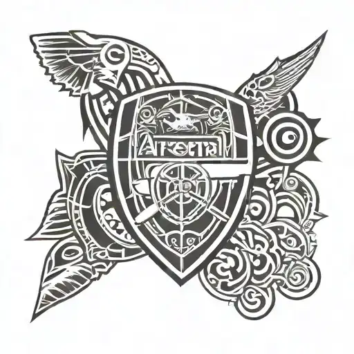 arsenal fc tattoo design idea
