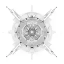 badminton tattoo design idea