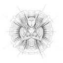 badminton tattoo design idea