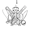 badminton tattoo design idea