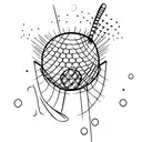 badminton tattoo design idea