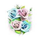 roses and lilith tattoo design idea