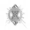 Aztec tribal tattoo design idea