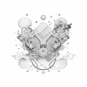 heartbeat with name tattoo design idea