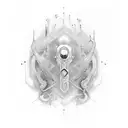 heartbeat with name tattoo design idea