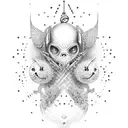 heartbeat with name tattoo design idea